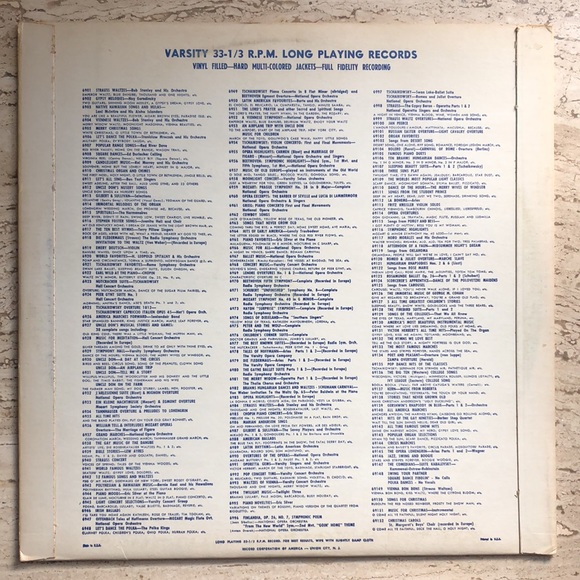 Varsity Operetta Singers And Orchestra Songs From Carousel Vinyl Lp - Picture 3 of 7